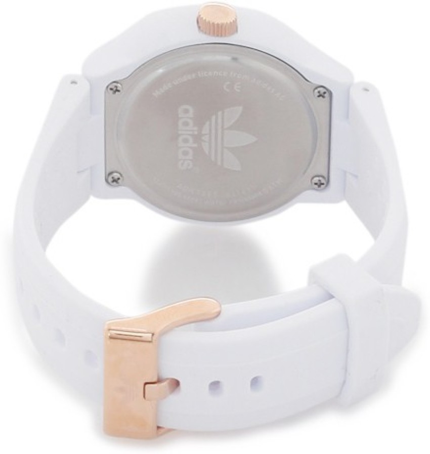 Adidas originals adh9085 white silicone strap watch hotsell