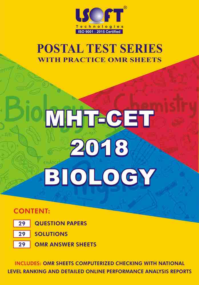 MHT CET 2018 BIOLOGY Postal Test series. Includes 29 Question