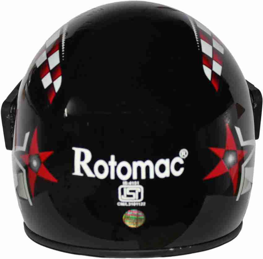 Rotomac Full Face Plain Visor Motorbike Helmet Buy Rotomac Full