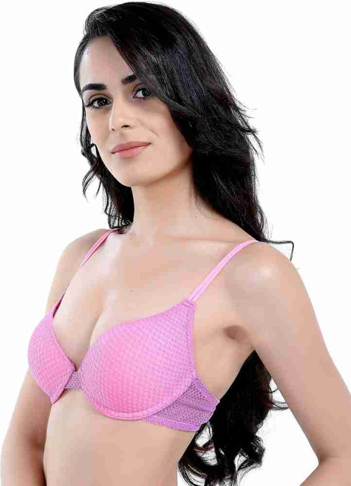 Buy Candour London Padded Wired Full Coverage Push Up Bra - Sheer Lilac for  Women Online in India