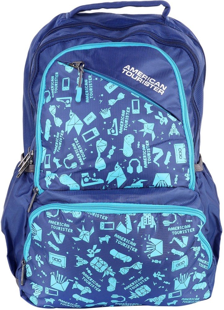 AMERICAN TOURISTER DOODLE 01 BLUE 2017 28 L Backpack BLUE Price in India Flipkart