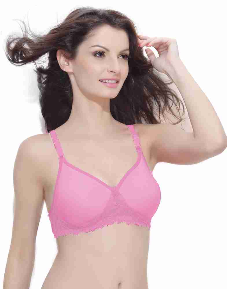 Buy online Pink Laced Bra And Panty Set from lingerie for Women by Elina  for ₹429 at 57% off