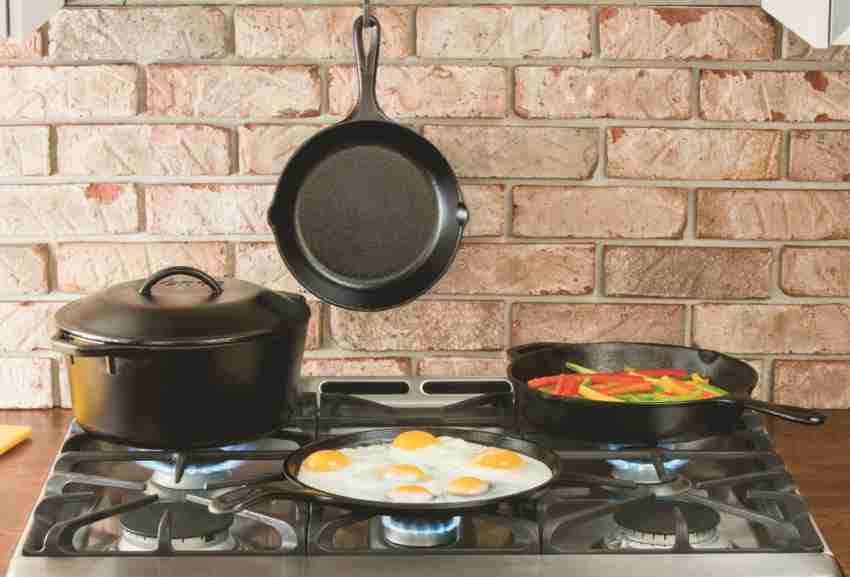 Lodge Logic Pre-Seasoned Deep Skillet Sauce Pan 26 cm diameter 3 L capacity  Price in India - Buy Lodge Logic Pre-Seasoned Deep Skillet Sauce Pan 26 cm  diameter 3 L capacity online