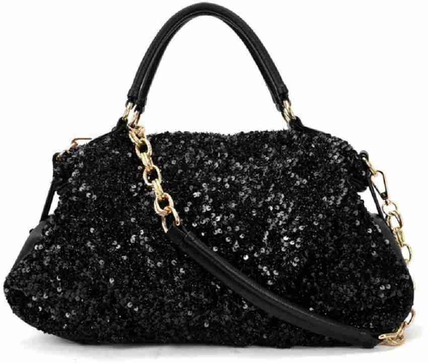 Flipkart Unbranded Women Shiny PU Leather Handbag Tote Black