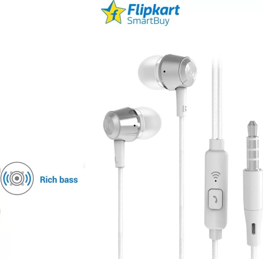 Flipkart smartbuy rich bass wired metal headset with mic sale