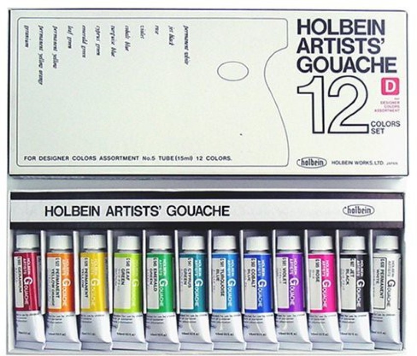 Holbein Designers' Gouache, 12-Color Artist Set 