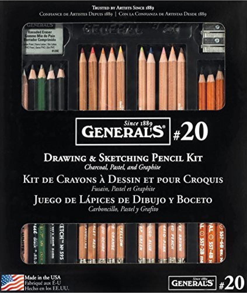 General's Drawing and Sketching Pencil Kit No. 20
