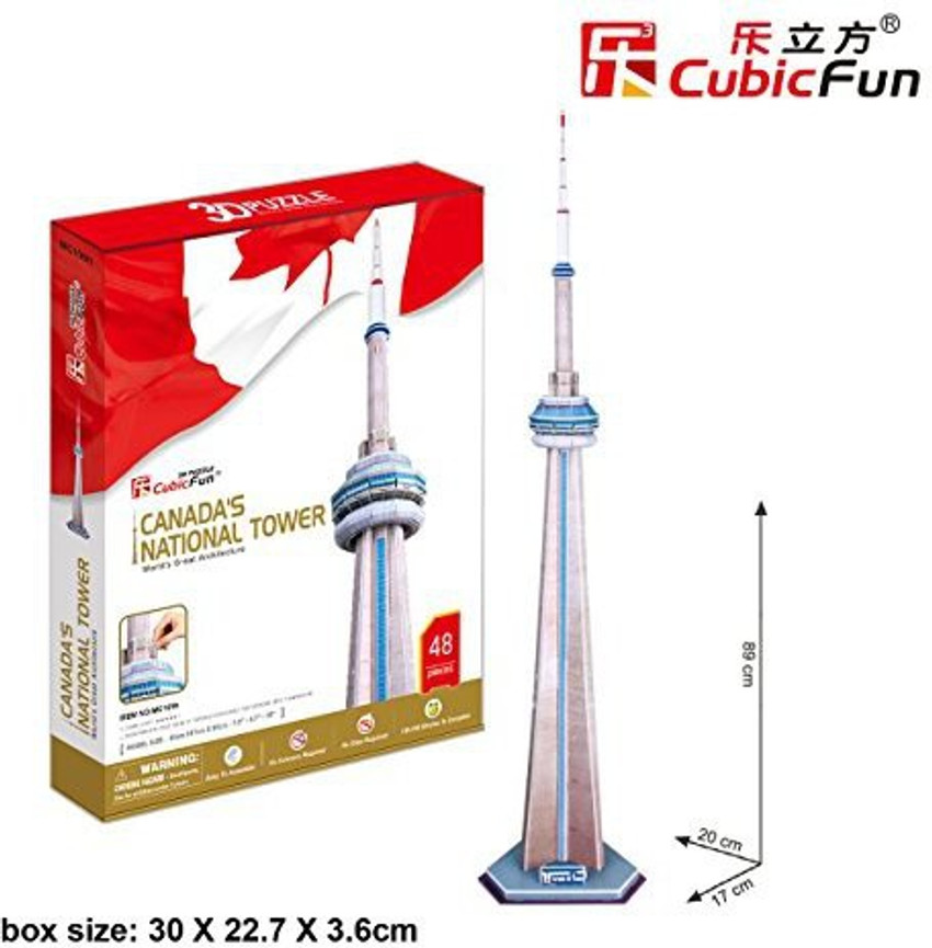 Cubicfun CanadaNational Cn Tower 3D Puzzle From Cubic Fun