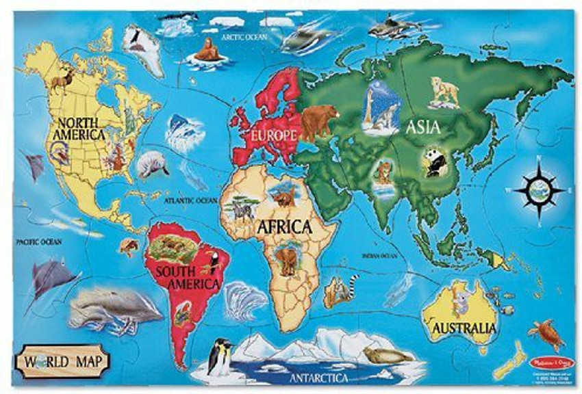 Melissa & doug usa map best sale floor puzzle