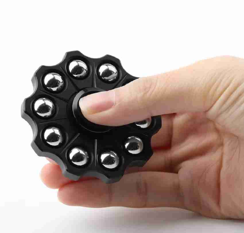 Small Black Aluminum Dual Fidget Hand Spinner Toy 42Q – VXB Ball