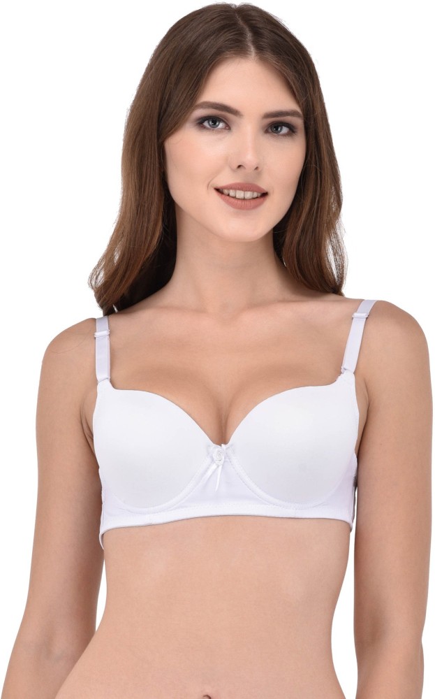 Buy Prettycat White Womens Polycotton Push-Up Heavily Padded Bra (Pc-Br-Fo-Wht-36B)  Online at Best Prices in India - JioMart.