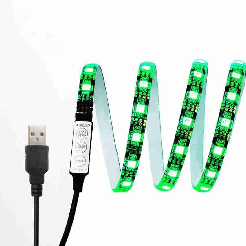 LED Flexible Strip Light Multi Color 5V USB Powered Mini Controller (2 –  Xergy