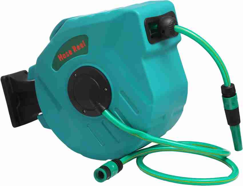 Dolphy Wall Mounted Auto Retractable Garden Hose Pipe Reel - 30