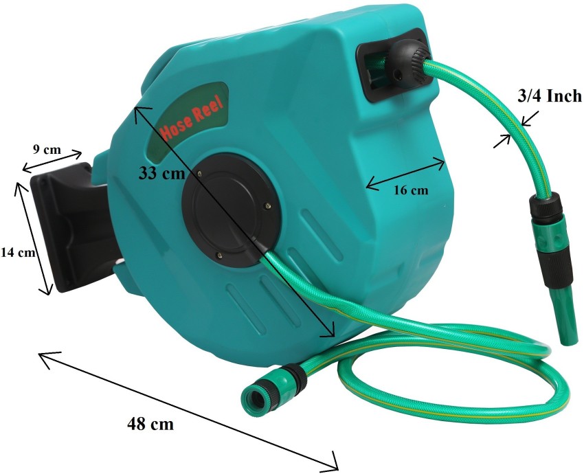 DOLPHY Automatic water hose reel with wheels foot pedal rewind/retractable  hose reel (30 METER) Hose Pipe Price in India - Buy DOLPHY Automatic water  hose reel with wheels foot pedal rewind/retractable hose