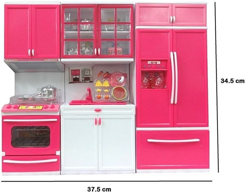 Pink outlet kitchen set