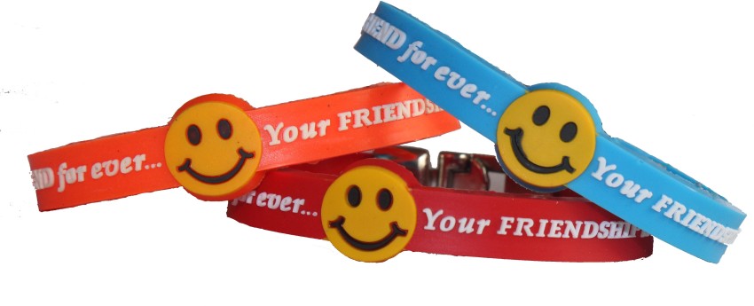 MultiZone Smiley Design Rubber Bracelet Bands Boys Girls Price in India Buy MultiZone Smiley Design Rubber Bracelet Bands Boys Girls online at Flipkart