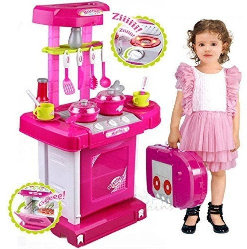 Pink kitchen set for kids store