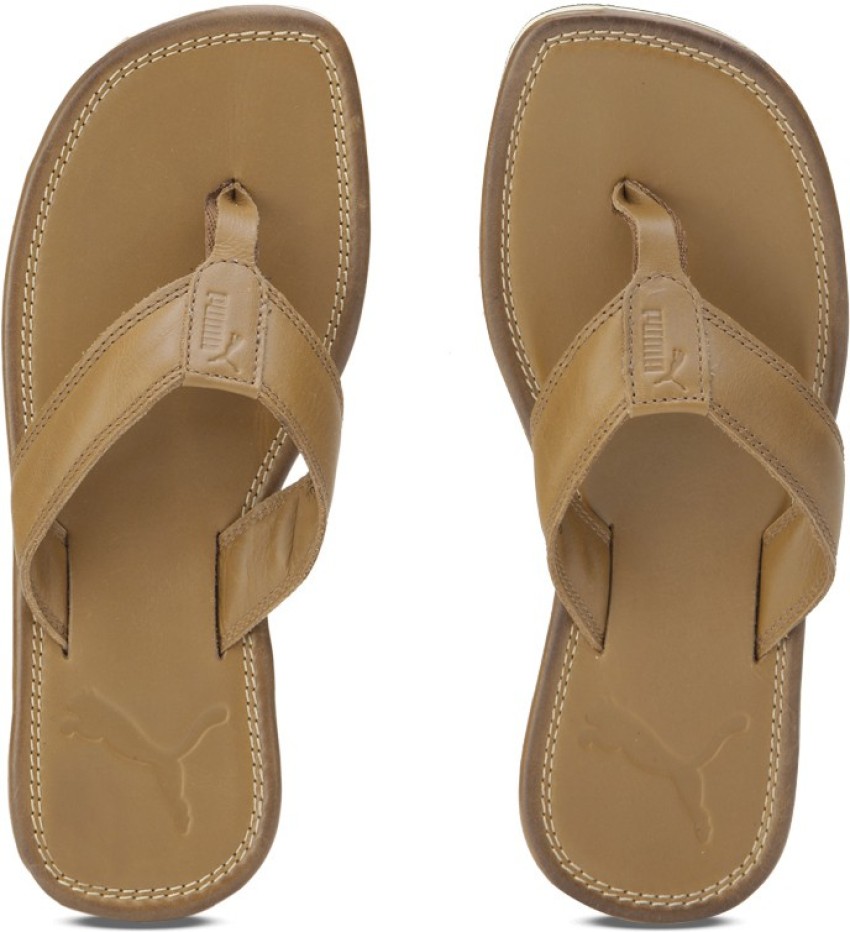 Puma leather 2024 flip flops