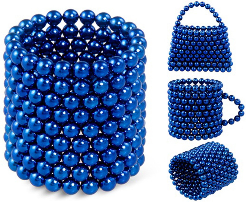 Blazon pack of 216 Blue Color Neo cube Magnetic Balls Bucky