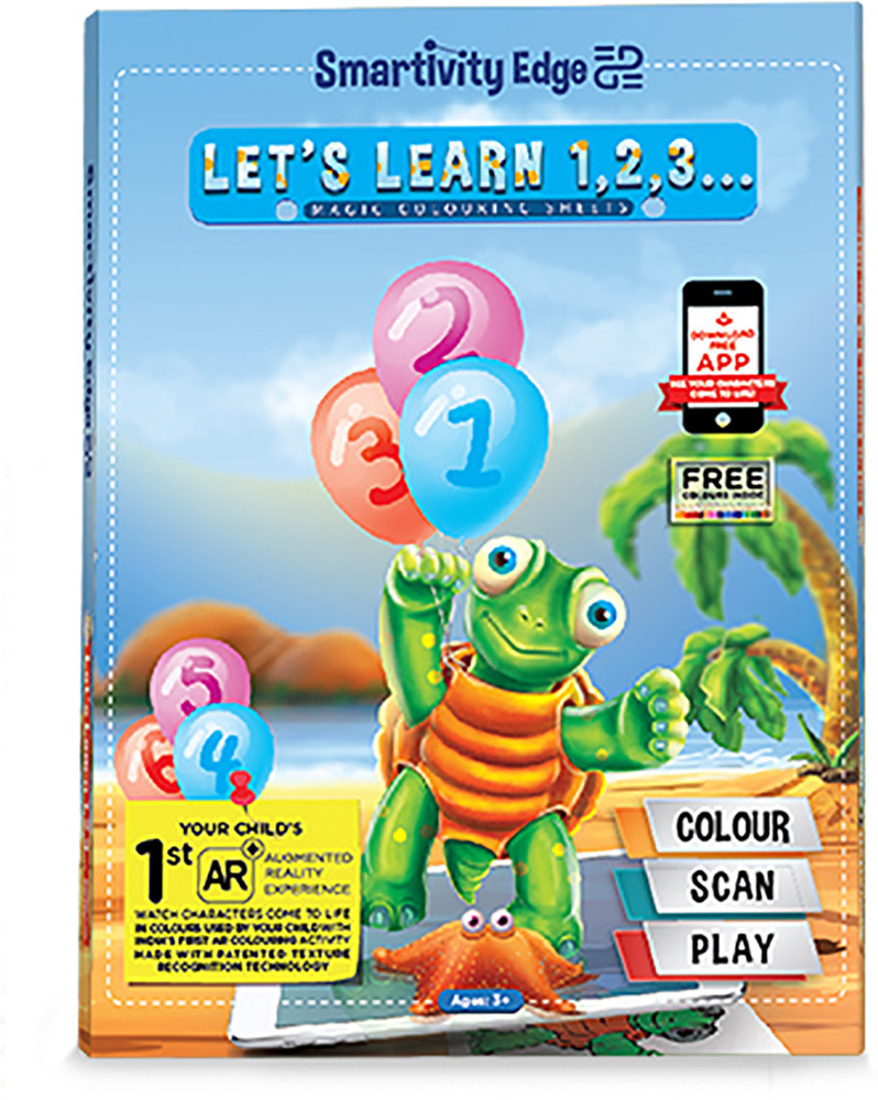 Smartivity Let s Learn 123 Augmented Reality Colouring Flash Cards
