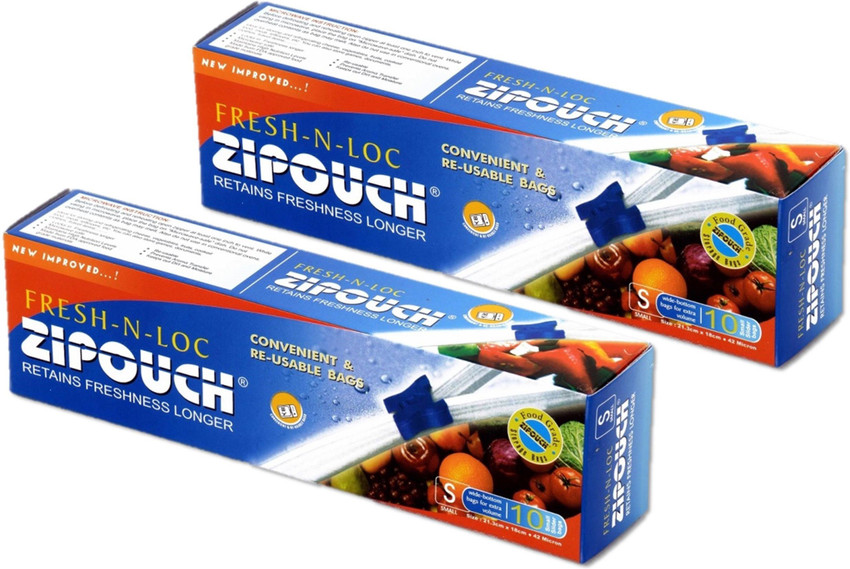 Zipouch Fresh N Loc Combo SML MED LRG 20 20 20 Plastic