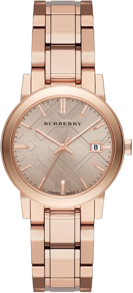 BURBERRY The City Rose Check Stamp Dial Analog Watch For Women Buy BURBERRY The City Rose Check Stamp Dial Analog Watch For Women BU9135 Online at Best Prices in