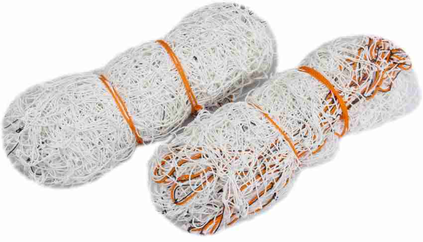 Bixxon BNF-2022 Football Goal Post Nets (White ) Football Net Pack