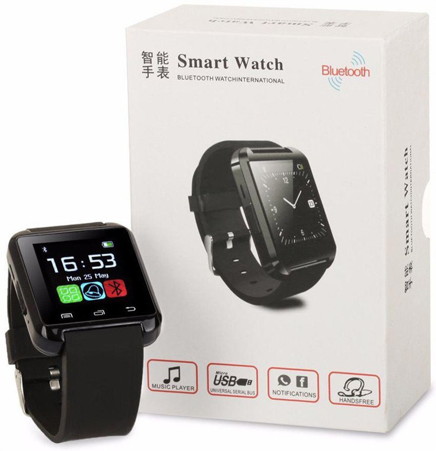 Rooq u8 smart watches black outlet