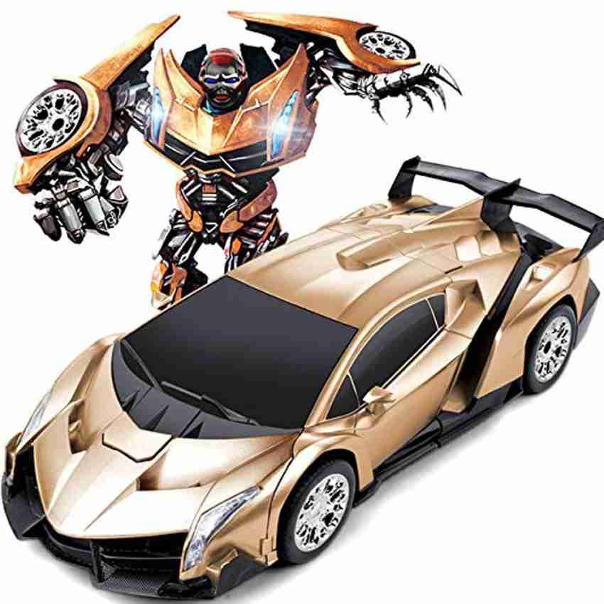 GoMerryKids Big Size 1 16 Transformer Rc Ferrari Car Robot Remote