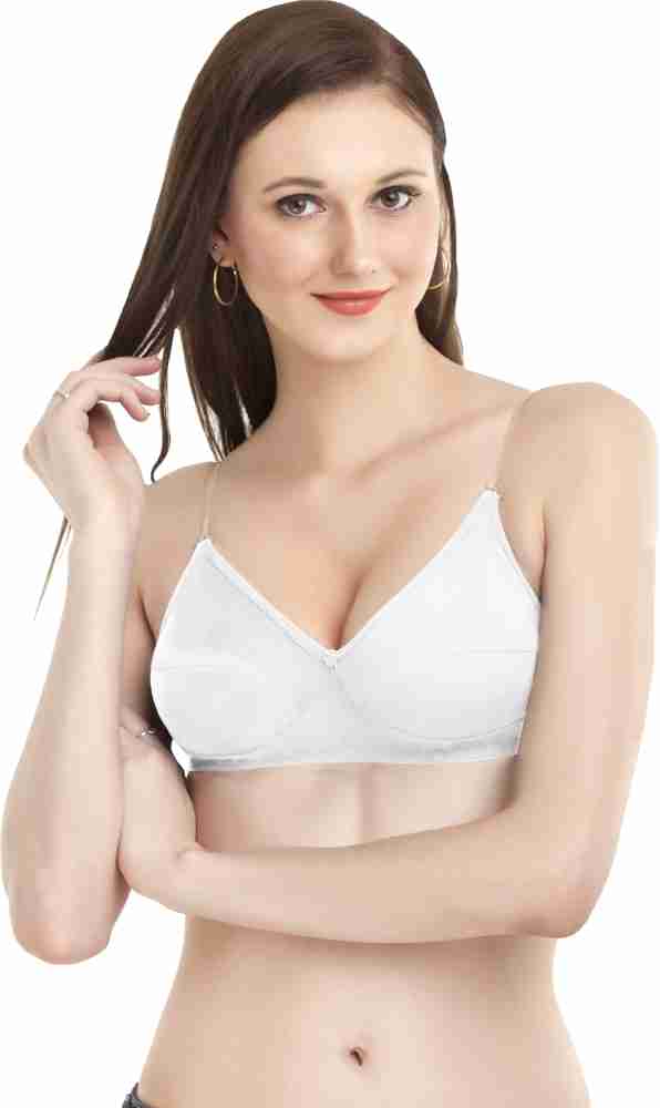 Madam Backless Women T-Shirt Non Padded Bra - Buy White Madam Backless Women  T-Shirt Non Padded Bra Online at Best Prices in India