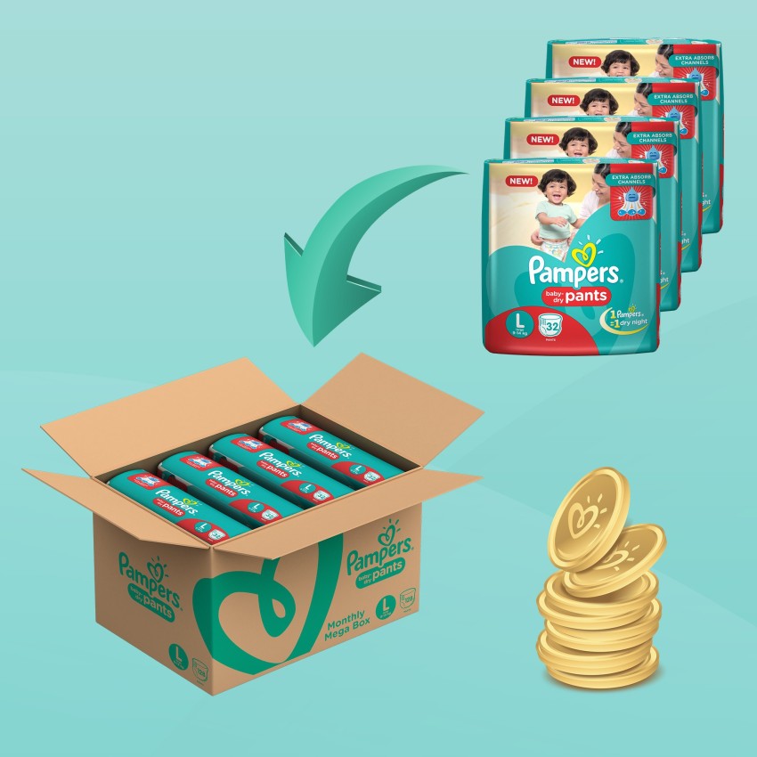 Pampers monthly mega store box