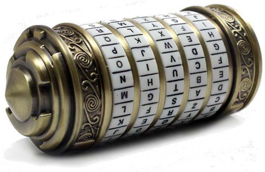 Mini Cryptex Puzzle Holder Inspired by The Da Vinci Code
