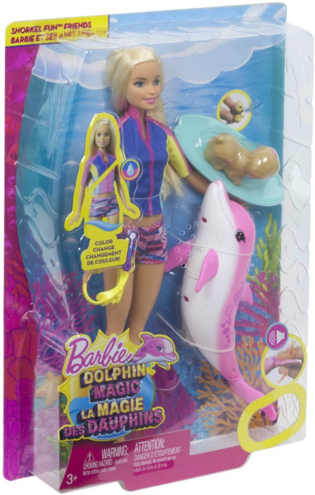 BARBIE Dolphin Magic Snorkel Fun Friends Dolphin Magic Snorkel