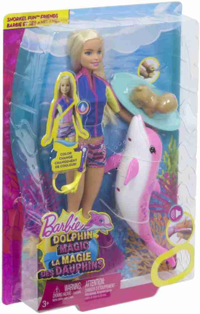 BARBIE Dolphin Magic Snorkel Fun Friends - Dolphin Magic Snorkel