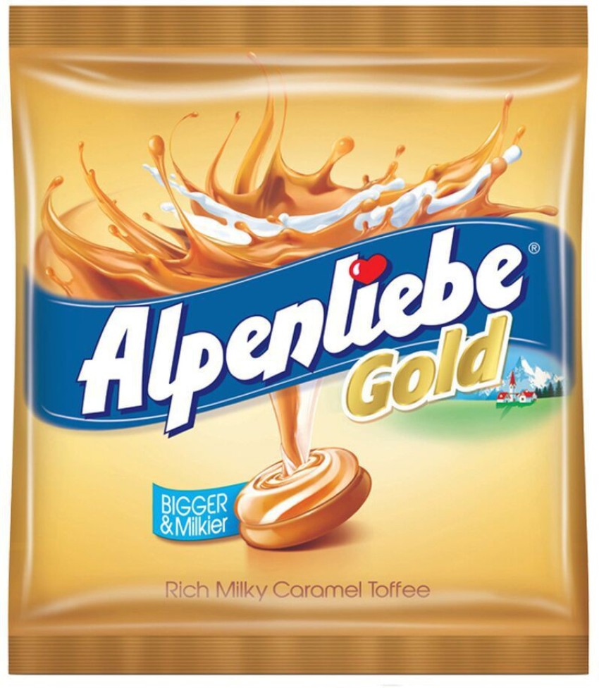 Alpenliebe Gold Candy, 100 pieces pouch, Set of 2 pouches (340g Each) Rich  Milky Caramel Toffee Price in India - Buy Alpenliebe Gold Candy, 100 pieces  pouch, Set of 2 pouches (340g