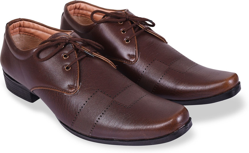 ROAD STAG Men s Formal Shoes Brown Lace Up For Men Buy Dark