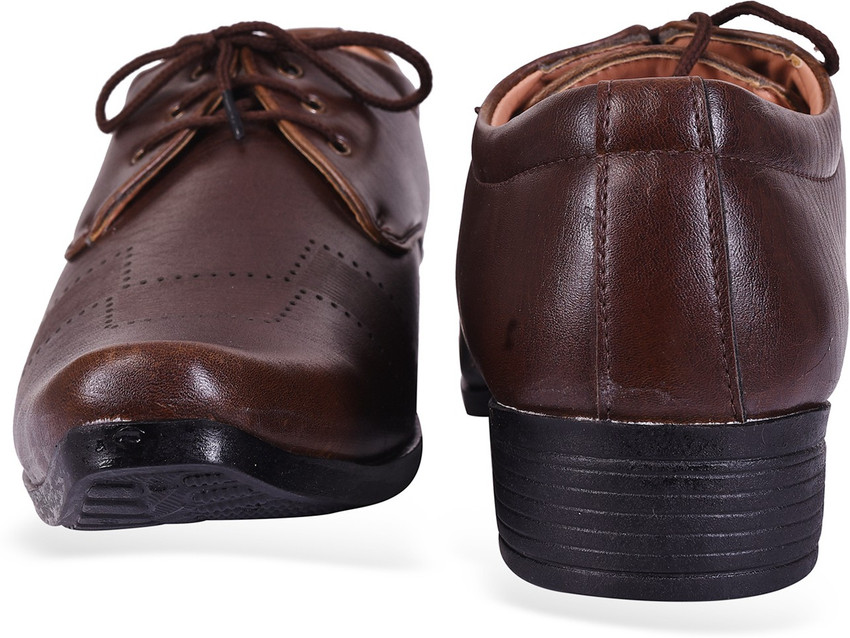 ROAD STAG Men s Formal Shoes Brown Lace Up For Men Buy Dark Brown Color ROAD STAG Men s Formal Shoes Brown Lace Up For Men Online at Best Price
