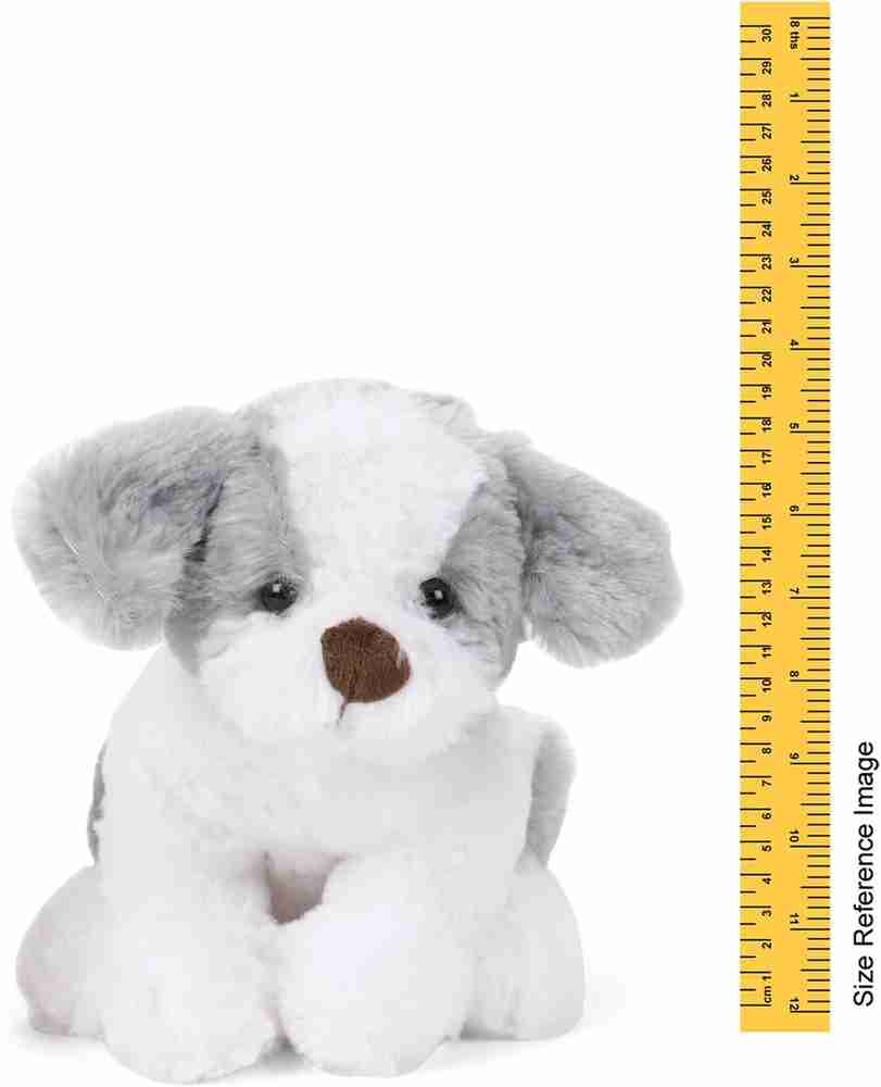 Grey dog soft toy top