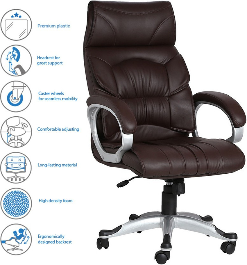 VJ Interior Leatherette Office Arm Chair Price in India Buy VJ Interior Leatherette Office Arm Chair online at Flipkart