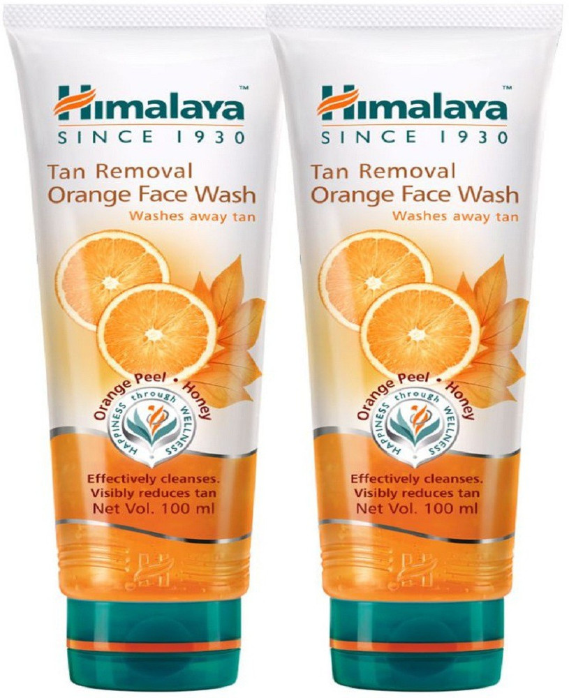 himalaya orange tan removal face wash