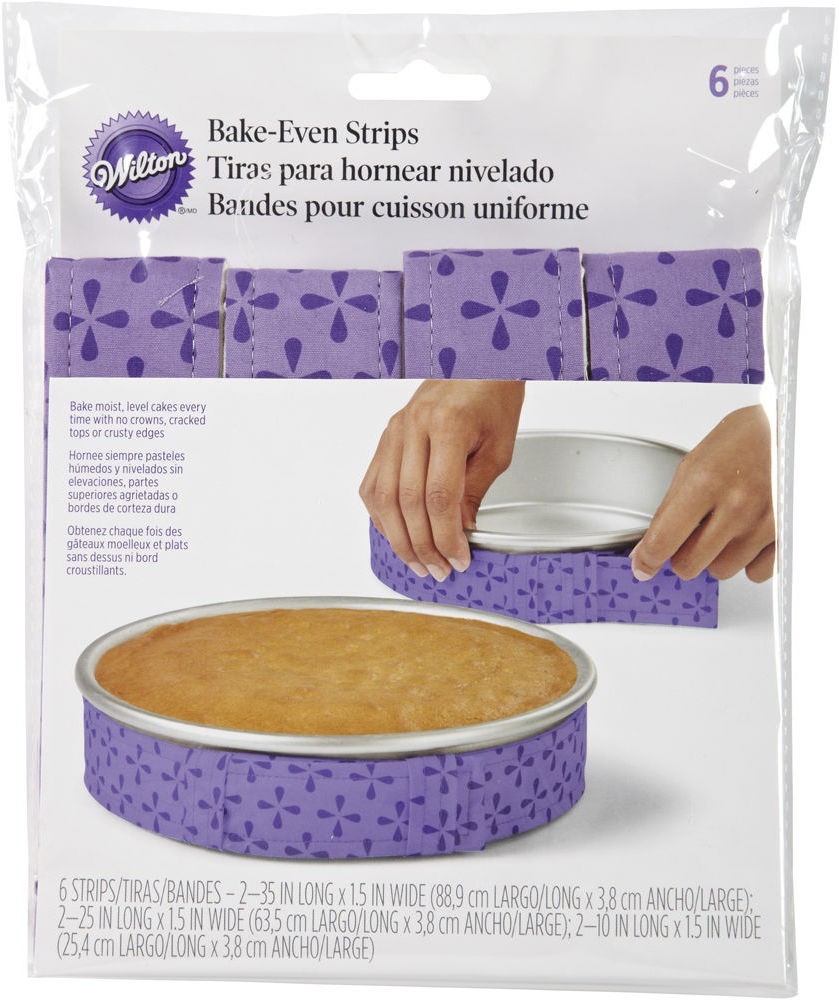 Wilton Bake-Even Cake Strips, 6-Piece