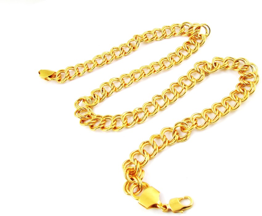 Shankhraj Mall Holo Heart Koyali New Design Mens Gold Plated Chain