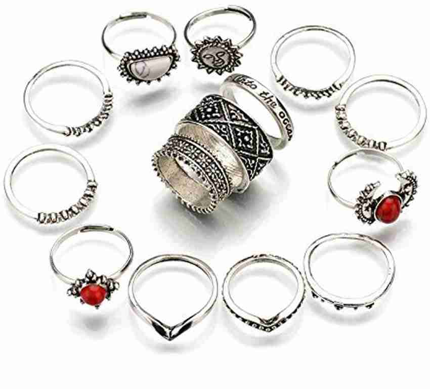 Shining Diva Stylish Party Wear 14 Pcs Midi Finger Rings Alloy Beads Ring Set Price in India Buy Shining Diva Stylish Party Wear 14 Pcs Midi Finger Rings Alloy Beads Ring