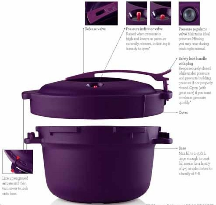 TUPPERWARE Micro Oven Pressure Cooker Non-Stick Coated Cookware Set Price  in India - Buy TUPPERWARE Micro Oven Pressure Cooker Non-Stick Coated  Cookware Set online at