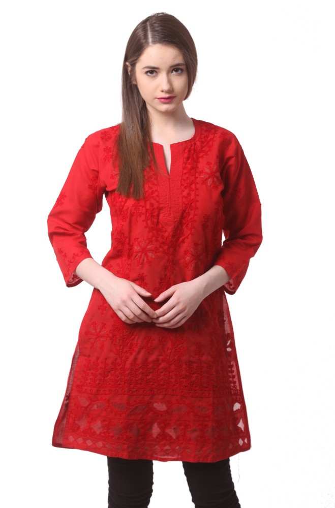 Flipkart chikan kurti best sale