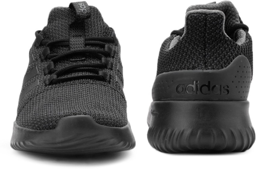 Adidas neo hotsell cloudfoam all black