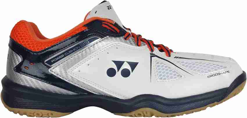 YONEX SHB 35 EX Badminton Shoes For Men Buy WHITE ORANGE Color YONEX SHB 35 EX Badminton Shoes For Men Online at Best Price Shop Online for Footwears in India Flipkart