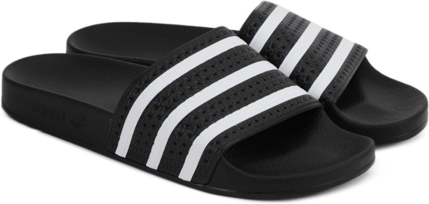 adidas Originals Mens Adilette Shower Slides Sandals BlackWhite 8   ADIDAS Amazonin Fashion