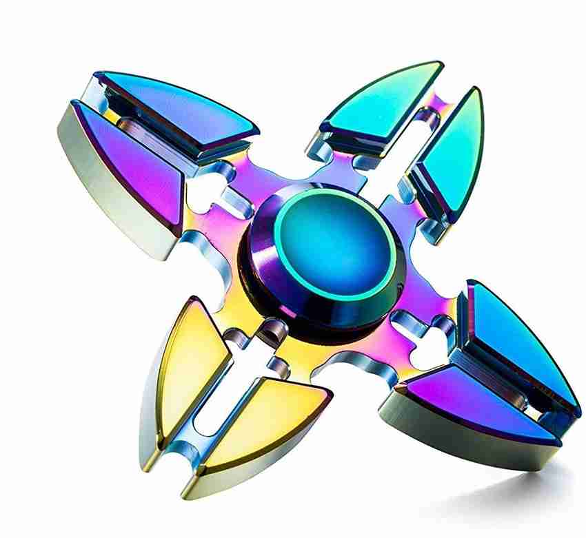 VibeX 4 Side Crab Rainbow Fidget Spinner 4 Side Crab Rainbow
