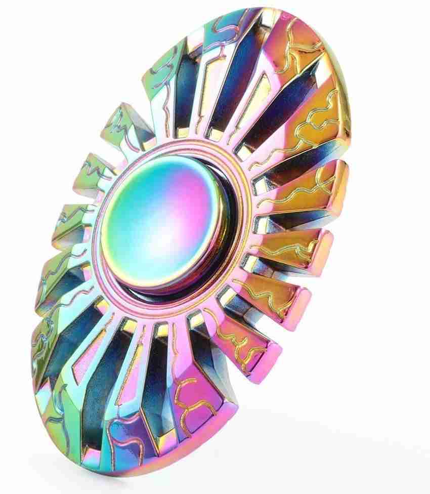 VibeX Rainbow Chameleon Oval Metal EDC Fidget Spinner